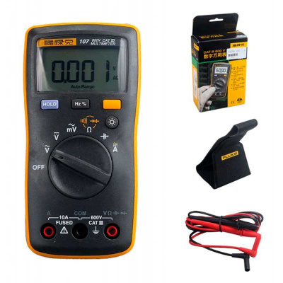 Комплект мультиметр Fluke 107 и фонарь на головной убор Fluke L205