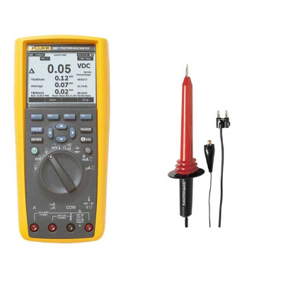 Комплект мультиметр Fluke 287 с высоковольтным пробником Fluke 80K-40